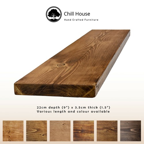 Rustic floating shelf wood - floating,