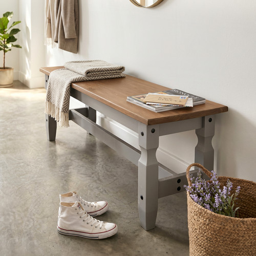 Corona grey bench dining - corona,