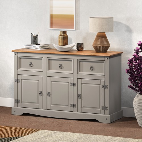 Corona sideboard grey painted - sideboard,