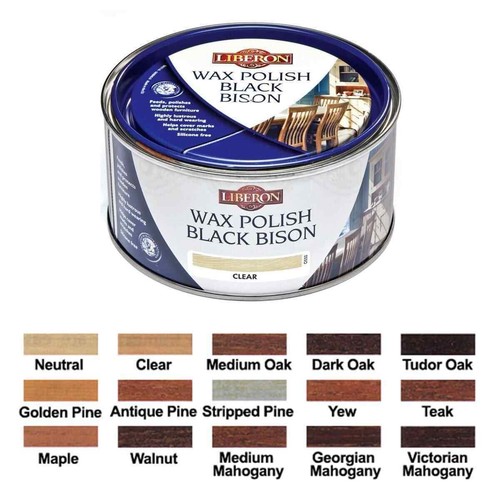 Liberon black bison wax polish - wax,
